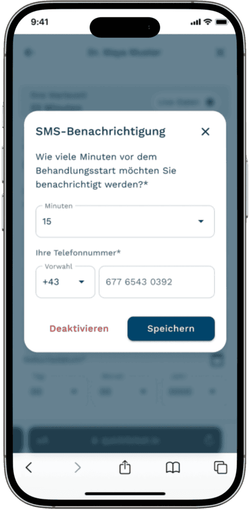 Bild über Automatische SMS-Benachrichtigung