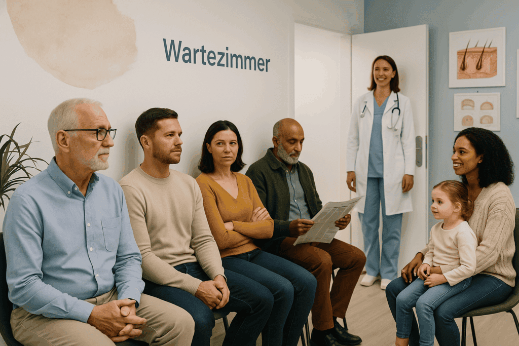 Wartezimmer Dermatologin