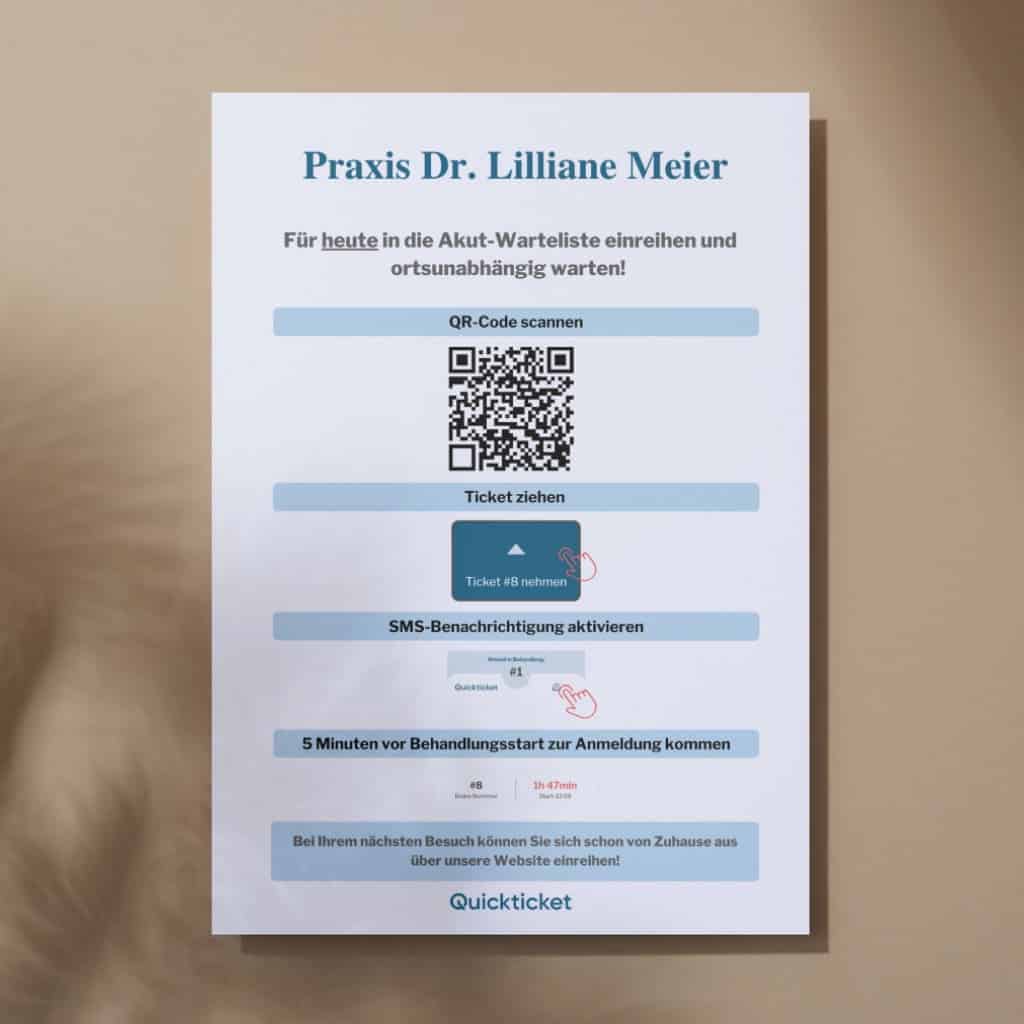 Bild über QR-Code vor Ort